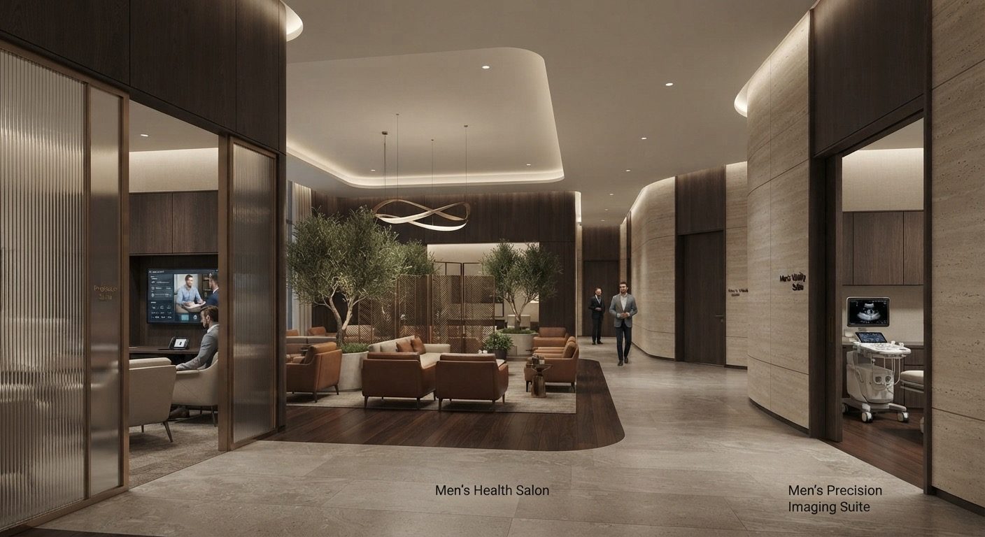 Men's health salon and private precision imaging suite